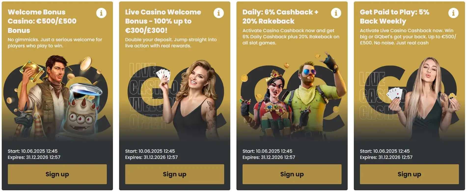 Where we really deliver — the recurring promotions
