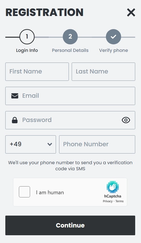 Setting up your GQBet account